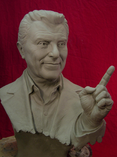 Don Francisco Commission Sculpture by Greg Polutanovich