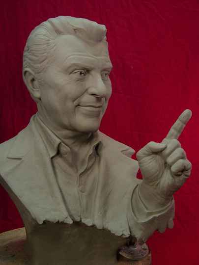 Don Francisco Commission Sculpture by Greg Polutanovich