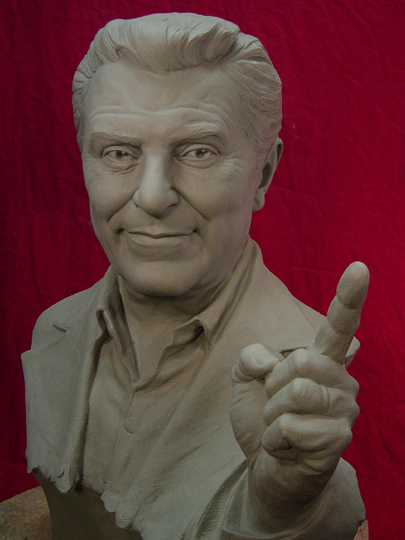 Don Francisco Commission Sculpture by Greg Polutanovich