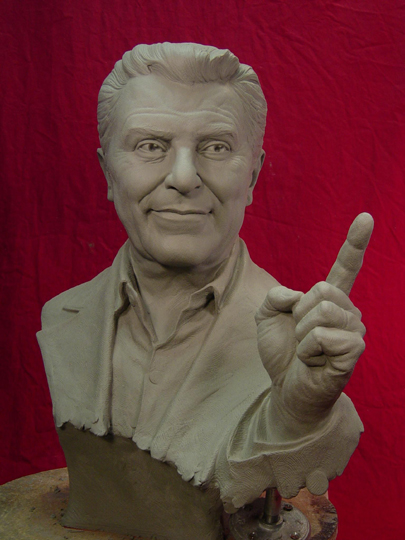 Don Francisco Commission Sculpture by Greg Polutanovich