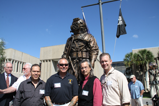 8 Foot Tall Mark V Diver Monument by Greg Polutanovich