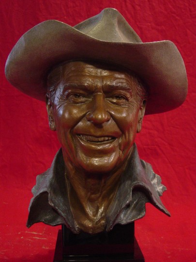 REAGAN COUNTRY Patina Sculpture by Greg Polutanovich