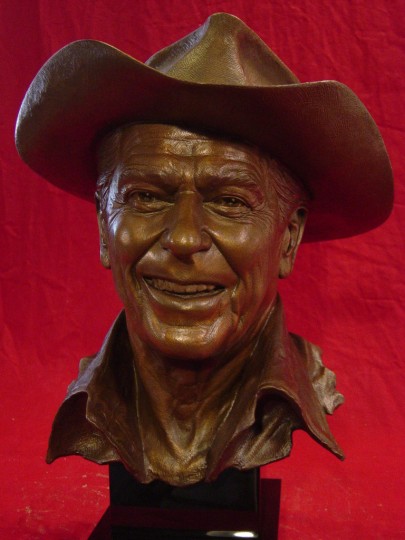 REAGAN COUNTRY Patina Sculpture by Greg Polutanovich